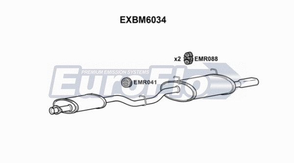 Rear Muffler (EXBM6034)