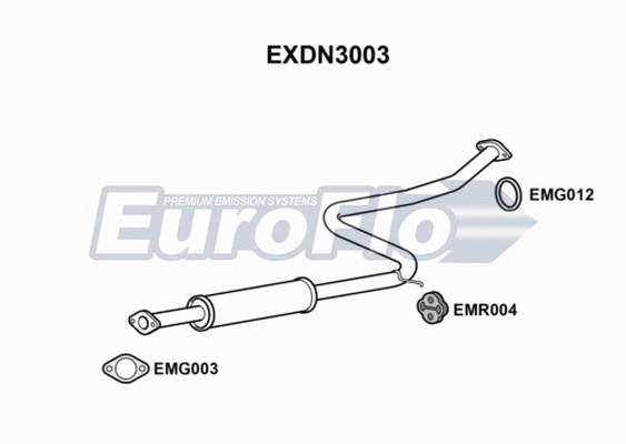 Centre Muffler (EXDN3003)