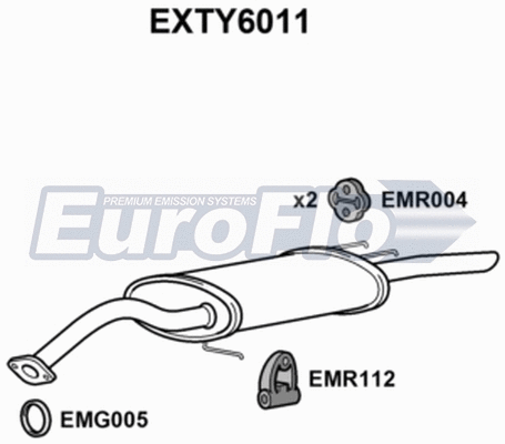 Rear Muffler (EXTY6011)