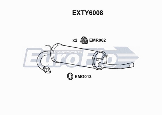 Rear Muffler (EXTY6008)