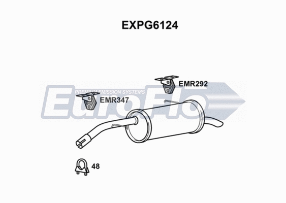 Rear Muffler (EXPG6124)