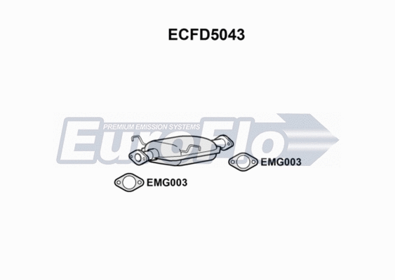 Catalytic Converter (ECFD5043)