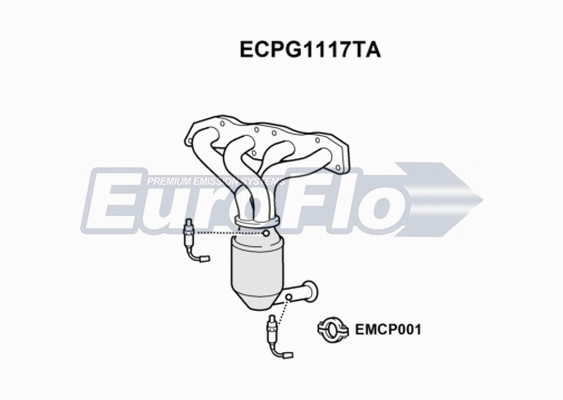 Catalytic Converter (ECPG1117TA)