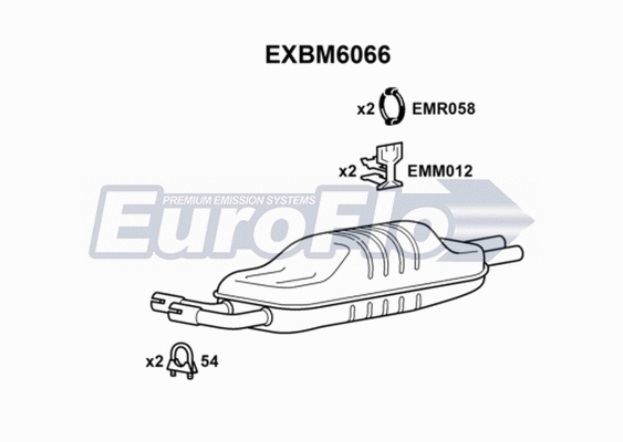 Rear Muffler (EXBM6066)