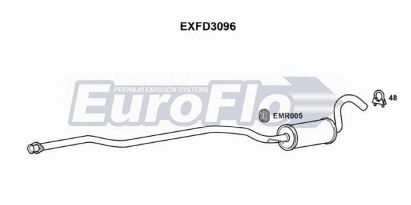 Centre Muffler (EXFD3096)