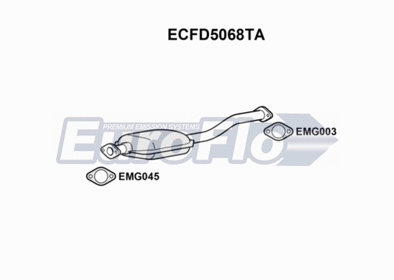Catalytic Converter (ECFD5068TA)