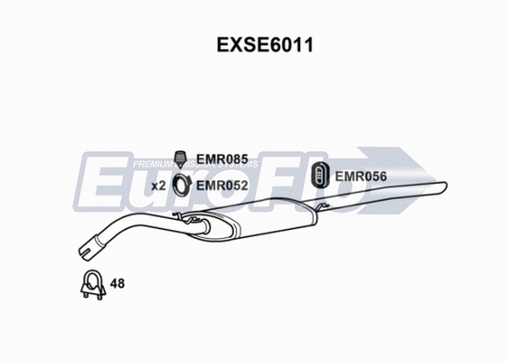 Rear Muffler (EXSE6011)
