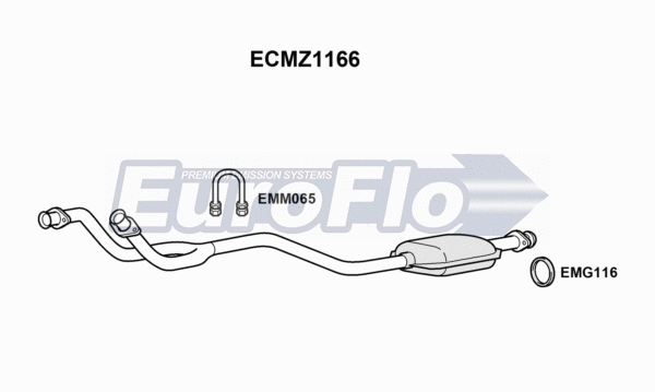 Catalytic Converter (ECMZ1166)