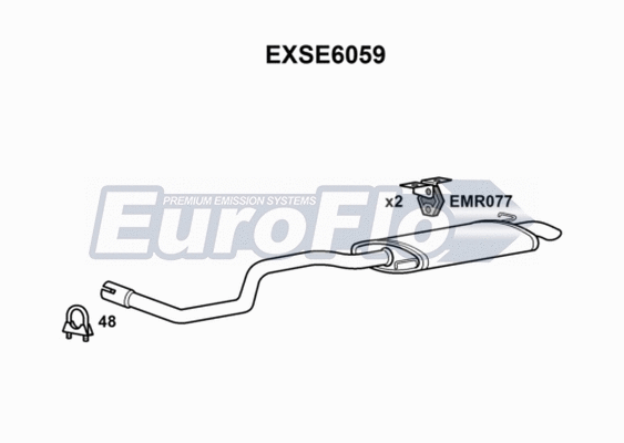 Rear Muffler (EXSE6059)