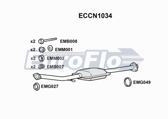 Catalytic Converter (ECCN1034)