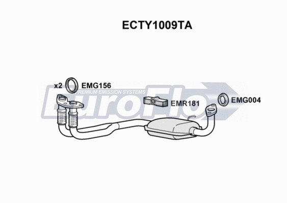 Catalytic Converter (ECTY1009TA)