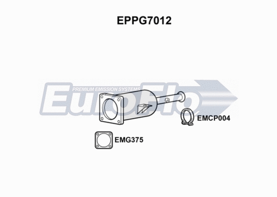Soot/Particulate Filter, exhaust system (EPPG7012)