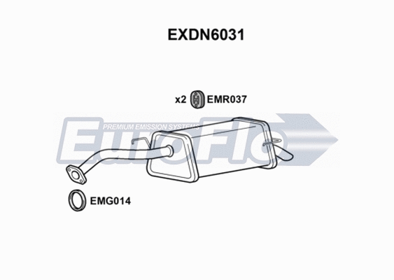 Rear Muffler (EXDN6031)