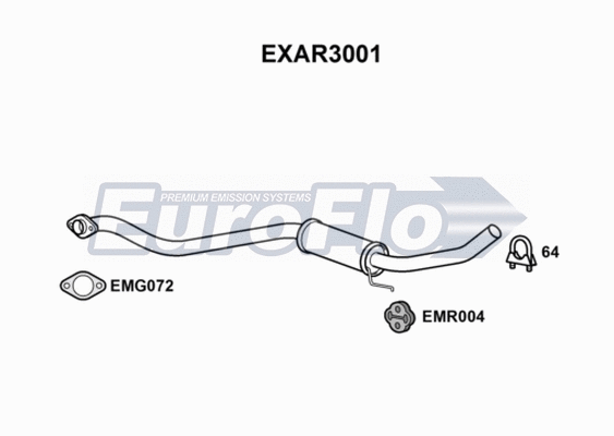 Centre Muffler (EXAR3001)