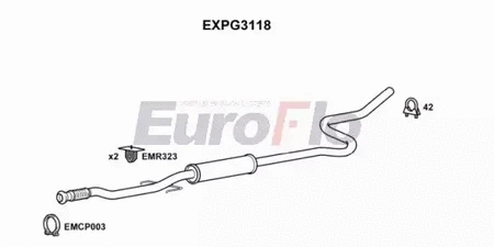 Centre Muffler (EXPG3118)