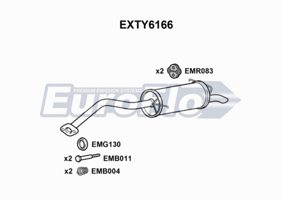 Rear Muffler (EXTY6166)