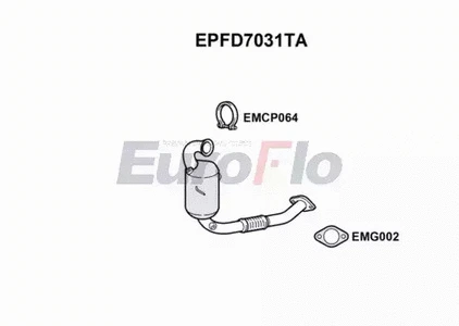 Soot/Particulate Filter, exhaust system (EPFD7031TA)