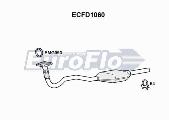 Catalytic Converter (ECFD1060)