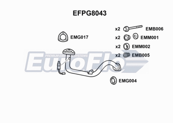 Exhaust Pipe (EFPG8043)