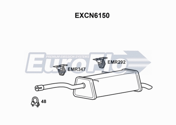 Rear Muffler (EXCN6150)