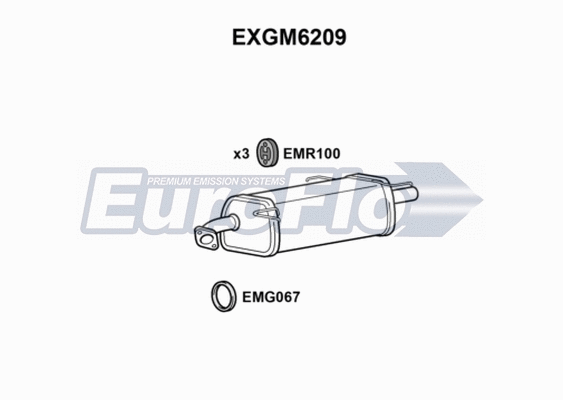 Rear Muffler (EXGM6209)