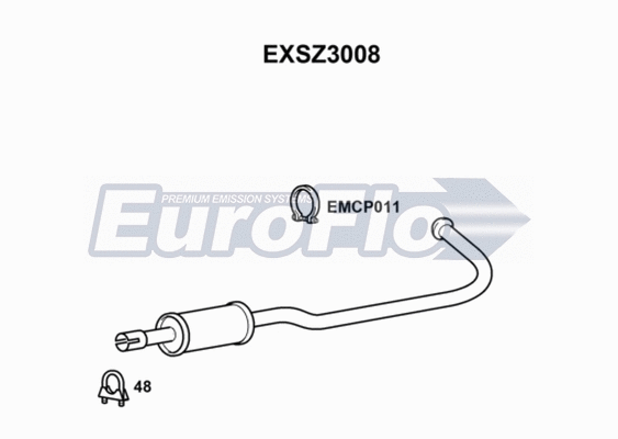 Centre Muffler (EXSZ3008)