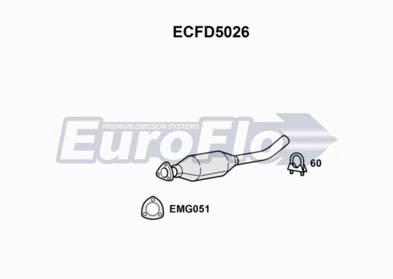 Catalytic Converter (ECFD5026)