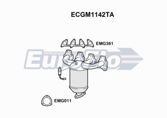 Catalytic Converter (ECGM1142TA)