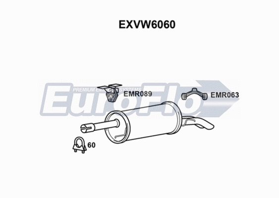 Rear Muffler (EXVW6060)