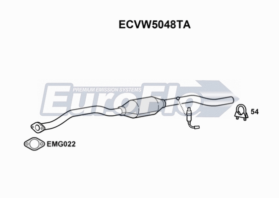 Catalytic Converter (ECVW5048TA)