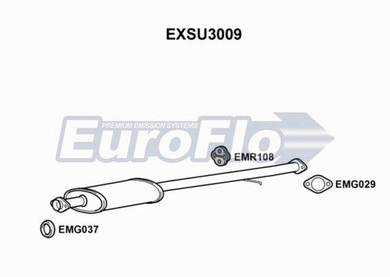 Centre Muffler (EXSU3009)
