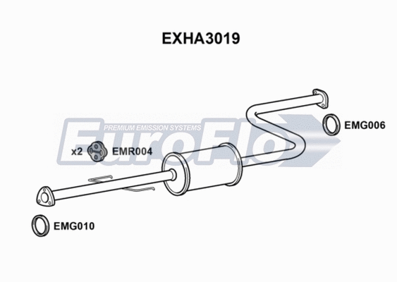Centre Muffler (EXHA3019)