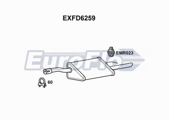 Rear Muffler (EXFD6259)