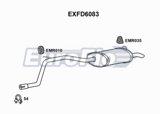 Rear Muffler (EXFD6083)