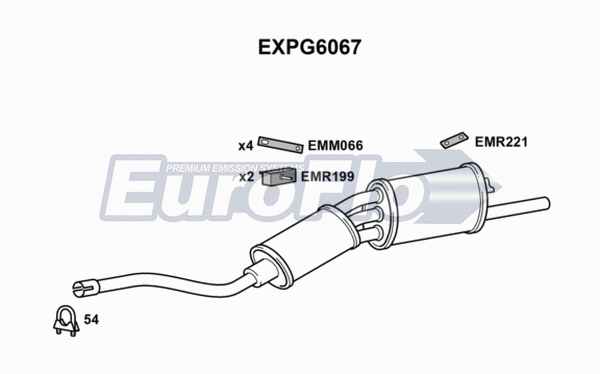 Rear Muffler (EXPG6067)