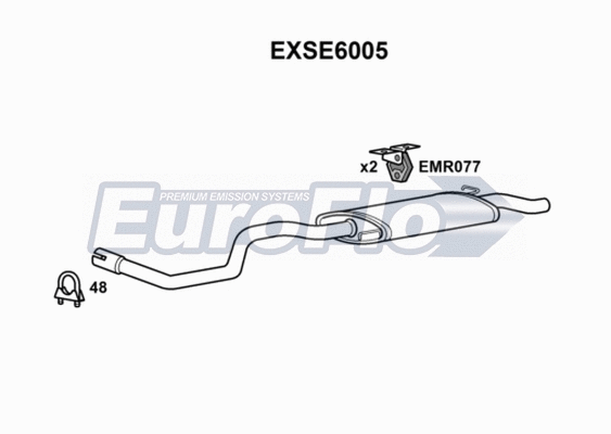 Rear Muffler (EXSE6005)
