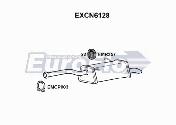 Rear Muffler (EXCN6128)