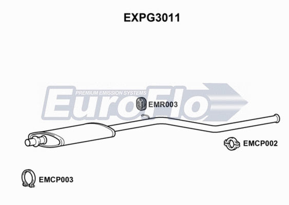 Centre Muffler (EXPG3011)