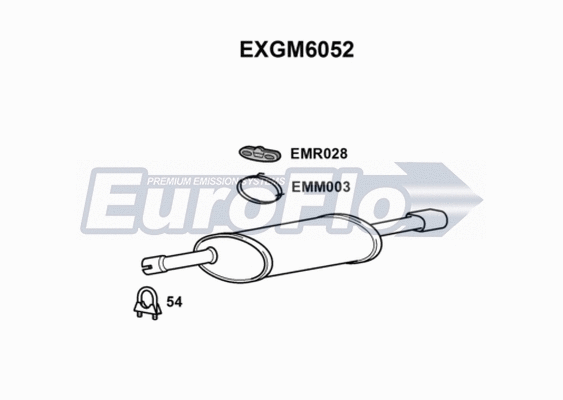 Rear Muffler (EXGM6052)