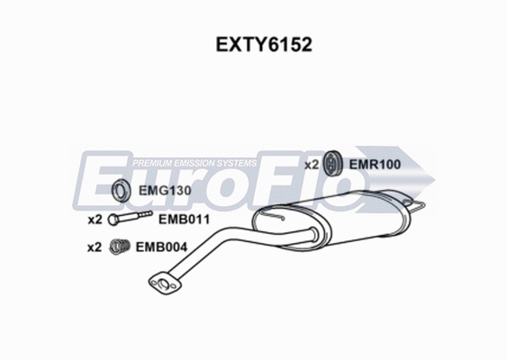 Rear Muffler (EXTY6152)