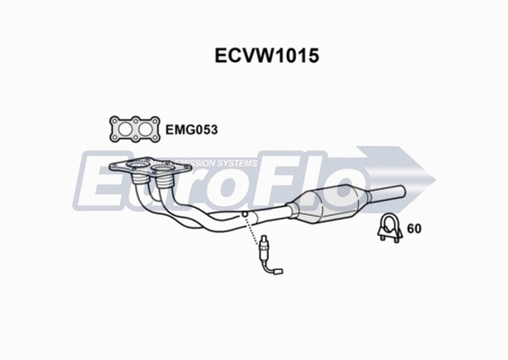 Catalytic Converter (ECVW1015)