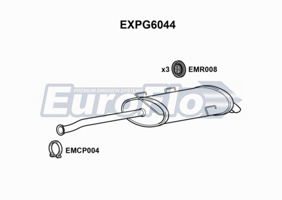 Rear Muffler (EXPG6044)