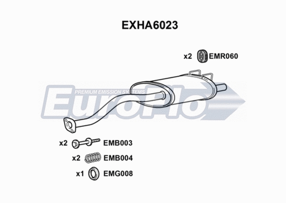 Rear Muffler (EXHA6023)