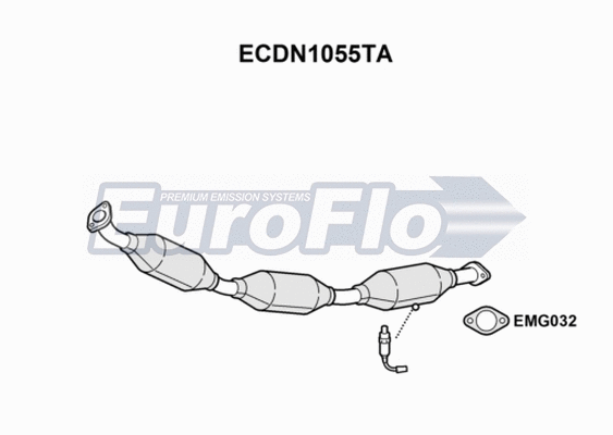 Catalytic Converter (ECDN1055TA)