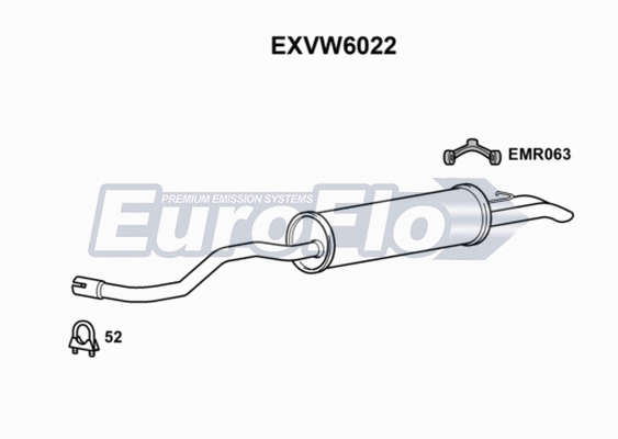 Rear Muffler (EXVW6022)