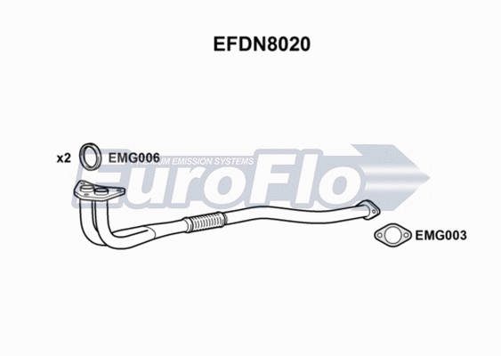 Exhaust Pipe (EFDN8020)