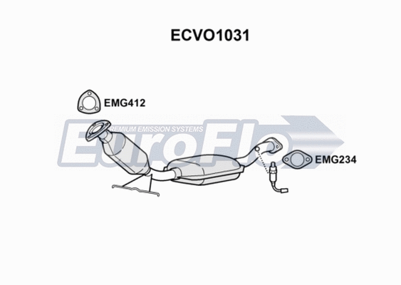 Catalytic Converter (ECVO1031)