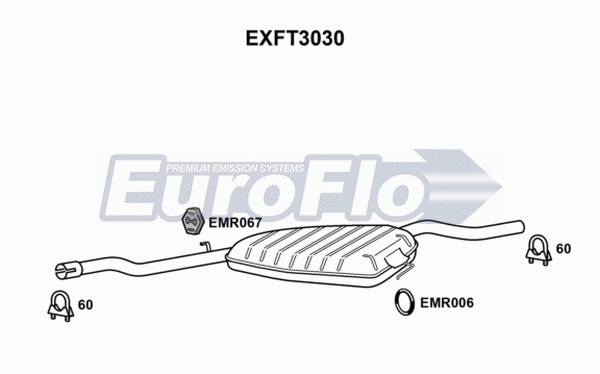 Centre Muffler (EXFT3030)