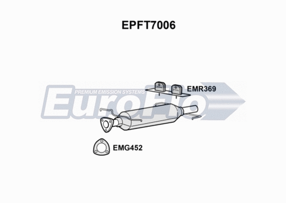 Soot/Particulate Filter, exhaust system (EPFT7006)