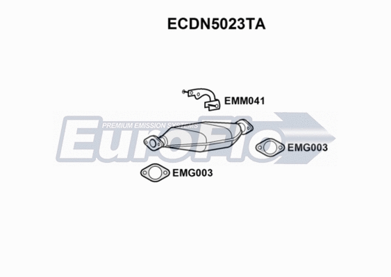 Catalytic Converter (ECDN5023TA)